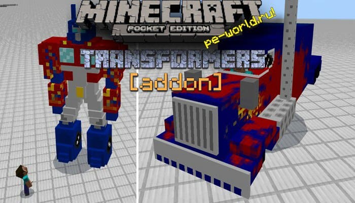 Превью для «МОД Transformers Addon | MINECRAFT POCKET EDITION 1.1.3.1»