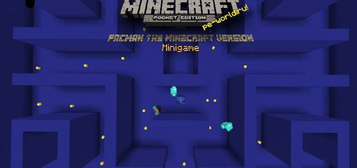 Превью для «КАРТА Pacman Майнкрафт версия [Minigame] | MINECRAFT 1.2.6.2 [PE WIN 10]»