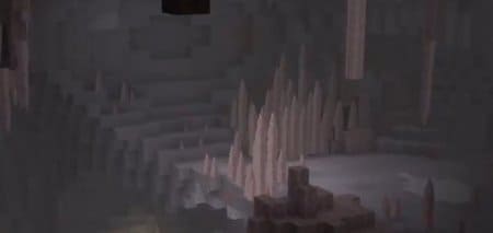 Сталактитовые пещеры в Minecraft PE