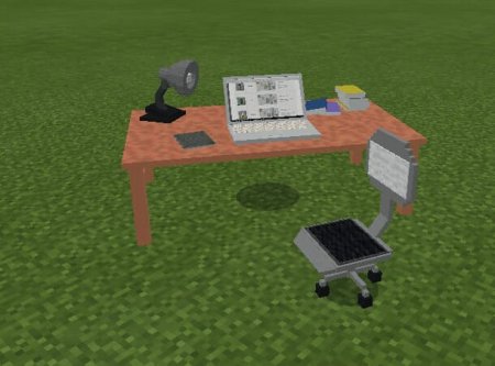 Мебель стол в Minecraft PE
