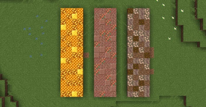 Блоки необработанной руды в Minecraft PE