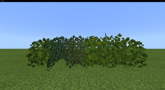 Типы листвы в Minecraft PE (Bedrock)