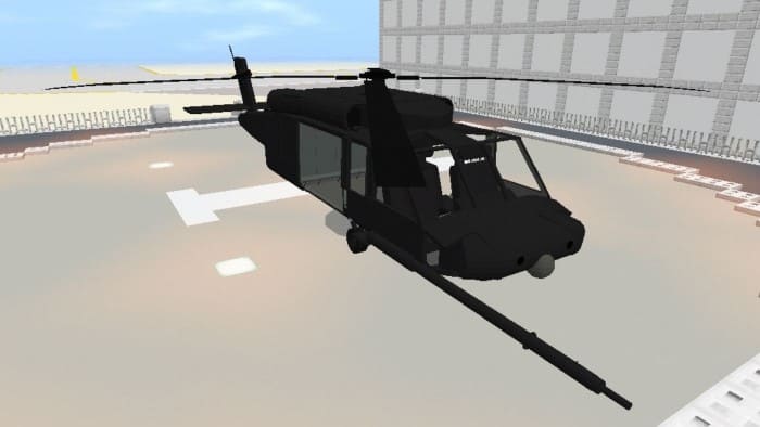 Вертолет UH-60 в Майнкрафт ПЕ (Бедрок)