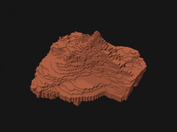Планета Марс в Майнкрафт ПЕ (Бедрок)