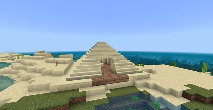 Пирамида в Майнкрафт ПЕ (Бедрок)