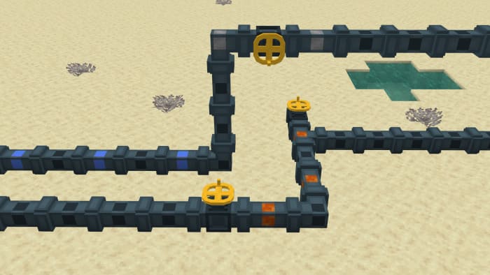 Трубы в Minecraft PE (Bedrock)