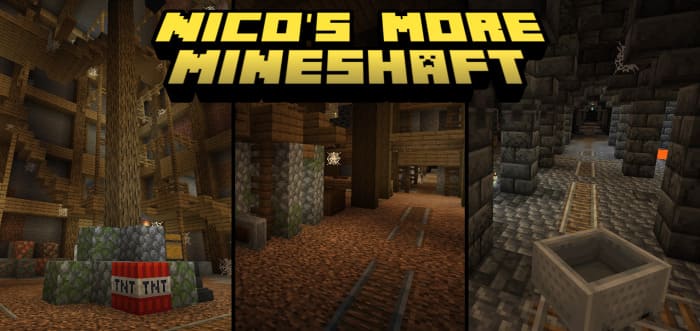 Скачать Мод на Nico's More Mineshaft в Minecraft PE (Bedrock)