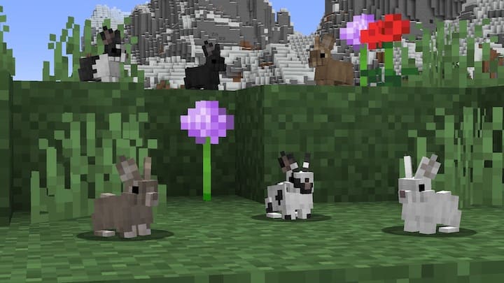 3Д кролики в Майнкрафт ПЕ (Бедрок)