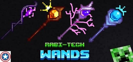 Скачать Мод на Rabi Tech's Magical Wands для Minecraft PE (Bedrock Edition)