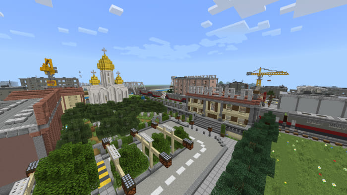 Скачать Карту на Russ Big City New в Minecraft PE (Bedrock)