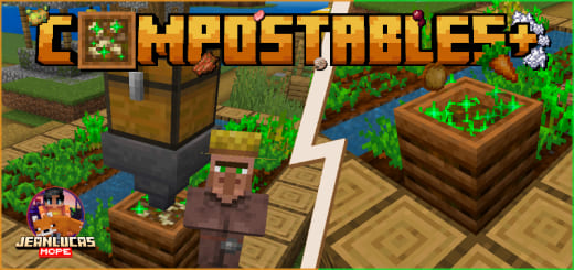 Скачать Аддон на Compostables+ в Minecraft PE (Bedrock)
