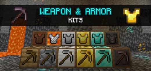 Скачать Мод на Weapon and Armor Kits в Minecraft PE (Bedrock)