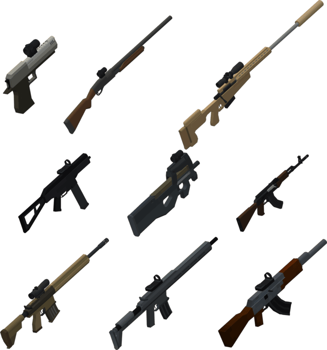 Оружие из Simple Arsenal для Майнкрафт ПЕ (Бедрок)