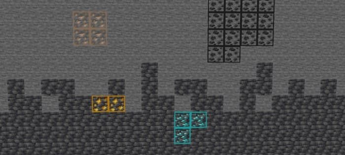 Текстура Highlighted Ores в Майнкрафт ПЕ (Бедрок)
