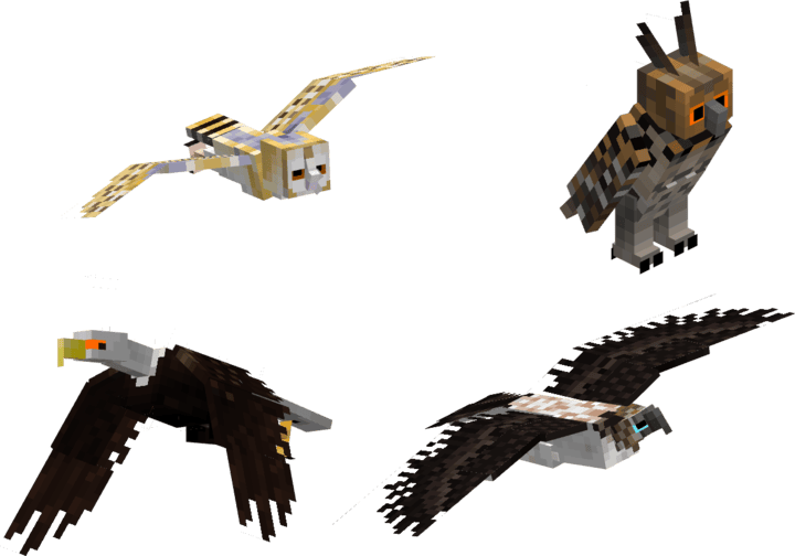 Птицы из Avian Showdown для Minecraft PE (Bedrock)