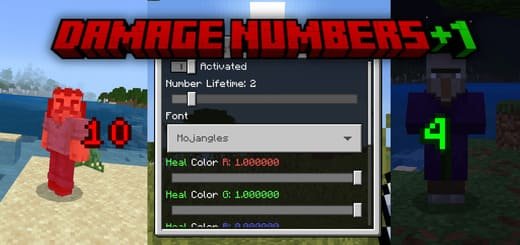 Превью для «Мод: Визуальный урон [1.21+]»