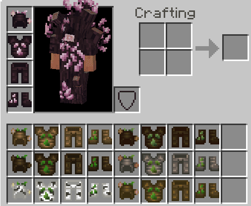 Крафт брони энтов в Minecraft PE (Bedrock)