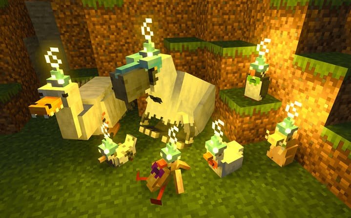Разнообразие питомцев из мода Billey's Mobs в Minecraft PE (Бедрок)