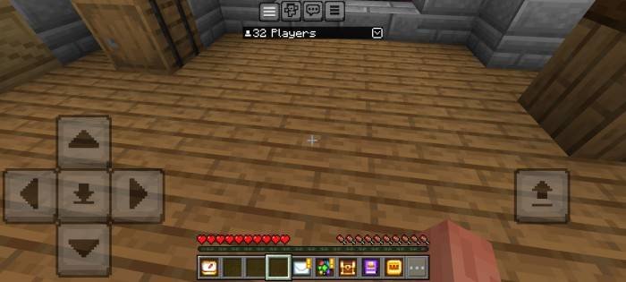 Список игроков на сервере Dygers с HUD Player List в Minecraft PE (Bedrock)