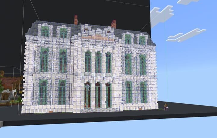 Голограмма здания через HoloPrint в Minecraft PE (Bedrock)