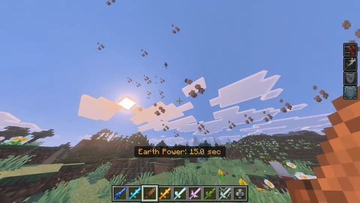 Стихийные мечи из мода Ultimate Elemental Swords для Minecraft PE (Бедрок)