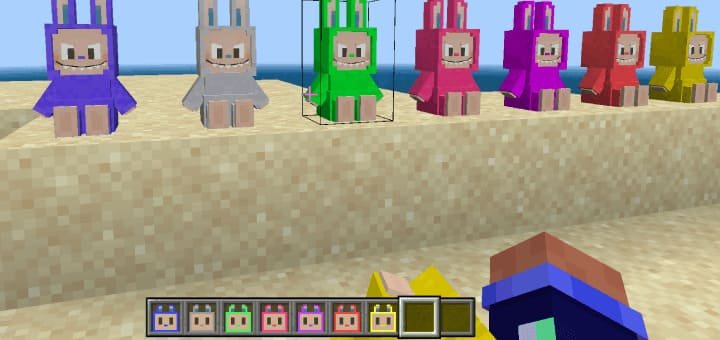 Все виды Лабубу из мода для Майнкрафт ПЕ (Бедрок)