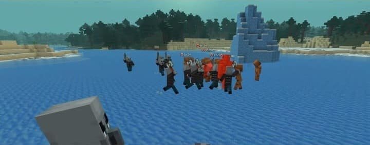 Copper Soldier в действии Minecraft PE Бедрок