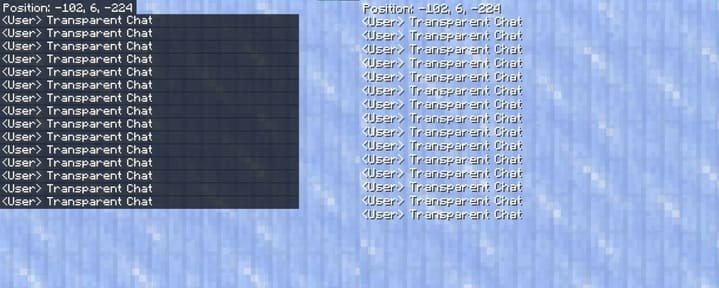 Прозрачный чат в Minecraft Bedrock благодаря ресурспаку