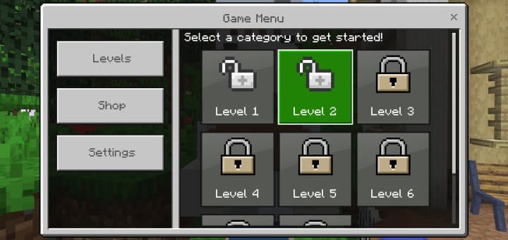 Уровни и прогресс Карты: Растения против зомби в Майнкрафт ПЕ (Бедрок)