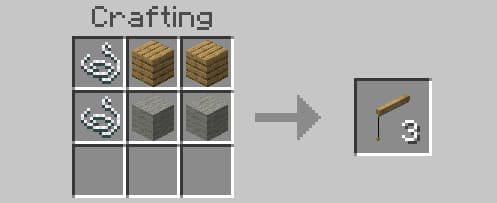 Крафт обычных жалюзи в Майнкрафт ПЕ (Бедрок)