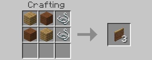 Крафт венецианских жалюзи в Майнкрафт ПЕ (Бедрок)