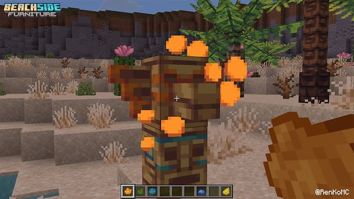 Пример покраски мебели в Майнкрафт ПЕ (Бедрок)