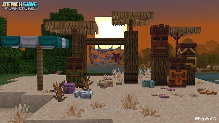Добавленная мебель после обновления в Майнкрафт ПЕ (Бедрок)