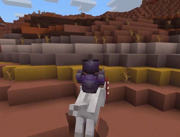 Езда на Альфа-волке с модом для Майнкрафт ПЕ (Бедрок)