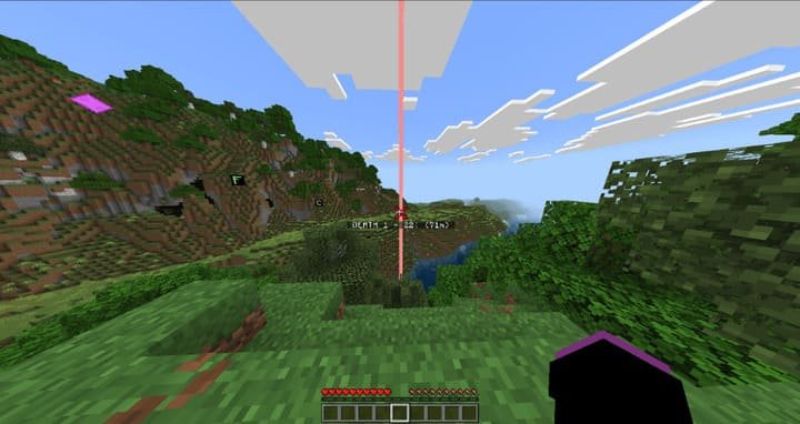 Метка смерти в моде для Minecraft PE (Bedrock)