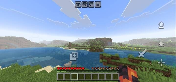 Использование новых кнопок в PvP для Minecraft PE (Bedrock)