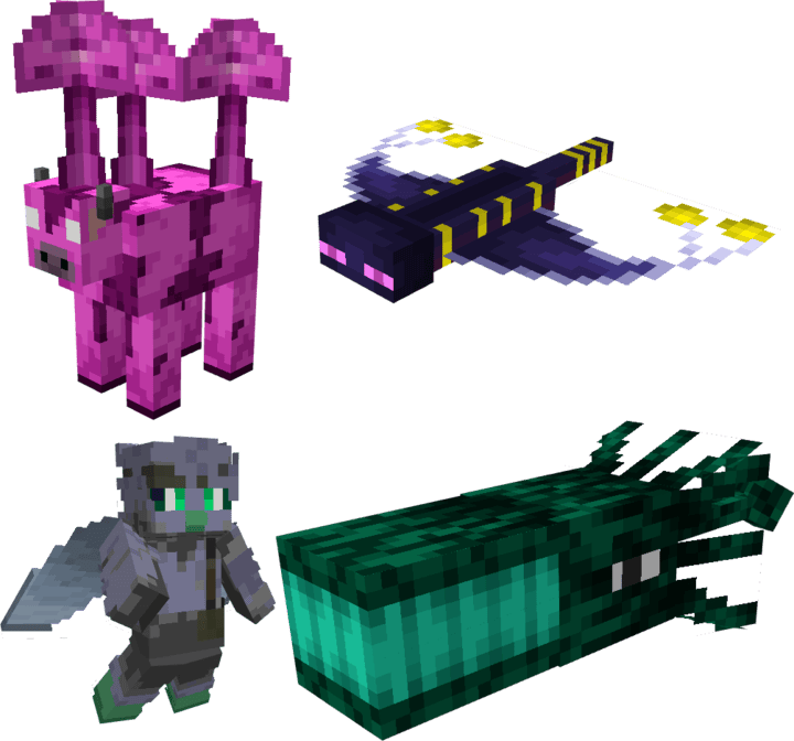 Новые мобы Эндер мира в Minecraft PE (Bedrock)