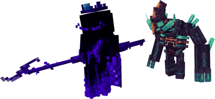 Битва с боссом Гернусом, Папой Пустоты, в Minecraft PE (Bedrock)