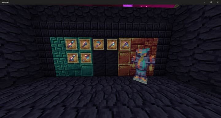 Уникальные артефакты из Эндер мира в Minecraft PE (Bedrock)