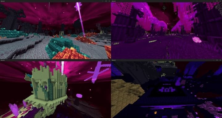 Новые структуры в Эндер мире в Minecraft PE (Bedrock)