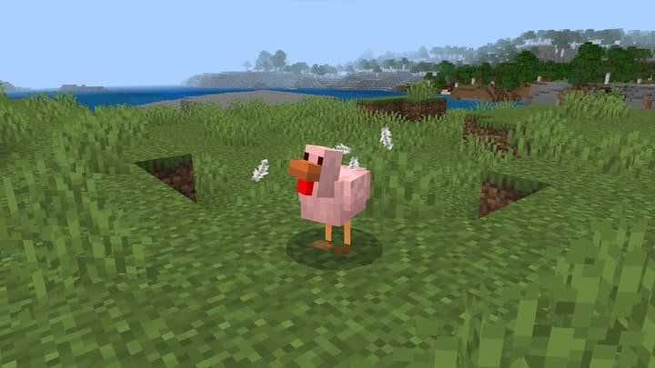 Новые частицы урона от курицы в Майнкрафт ПЕ (Бедрок)