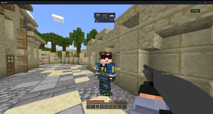 Режим наблюдателя на карте Counter strike в Майнкрафт ПЕ (Бедрок)