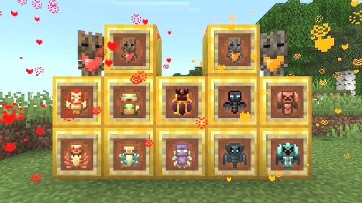 Все новые тотемы из мода для Майнкрафт ПЕ (Бедрок)