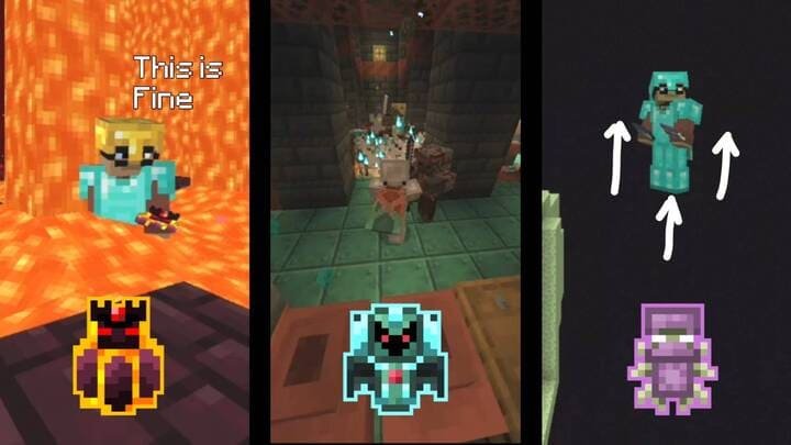 Использование Тотема Левитации в Майнкрафт ПЕ (Бедрок)