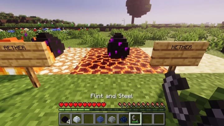 Драконье яйцо в гнезде в Майнкрафт ПЕ (Бедрок)