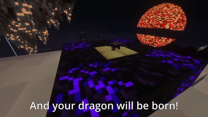 Ядро Дракона для воскрешения питомца в Minecraft PE (Bedrock)