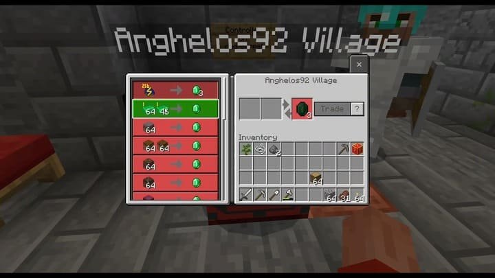 Интерфейс Контроллера деревни в моде для Minecraft PE (Bedrock)