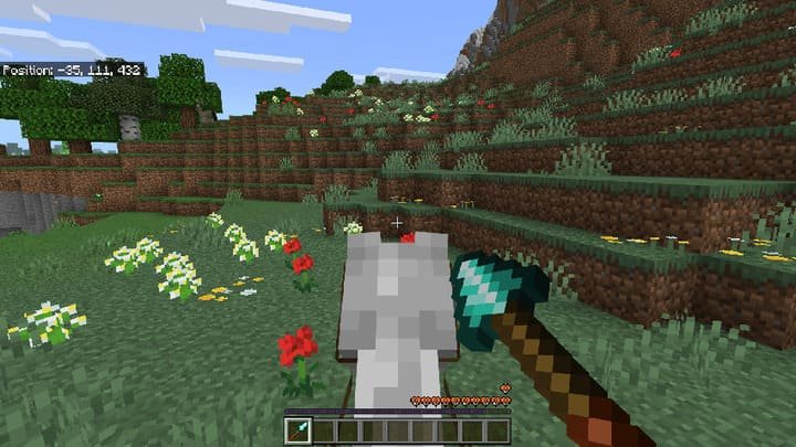 Укол копьем с увеличенной дальностью атаки в Майнкрафт ПЕ (Бедрок)