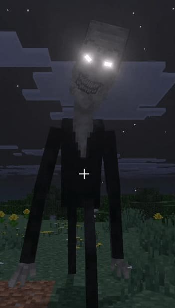 Битва с Нарисованной женщиной после активации картины в Minecraft PE (Bedrock)