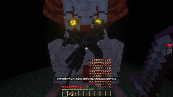 Финальная форма паука Пеннивайза в эпической битве в Minecraft PE (Bedrock)